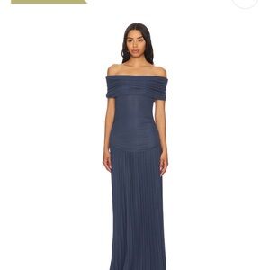 Field of Dreams Maxi Dress in Navy LIONESS